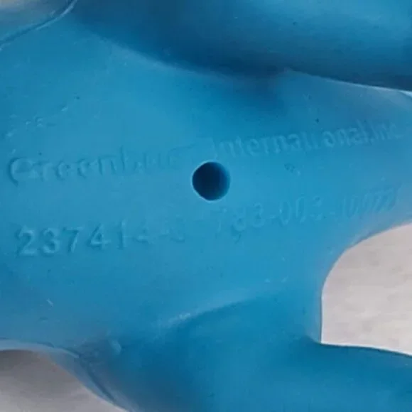 Vintage Blue Purple Dinosaur Figure Toy Cake Topper Bath Toy Greenbrier Intl - Picture 8 of 11